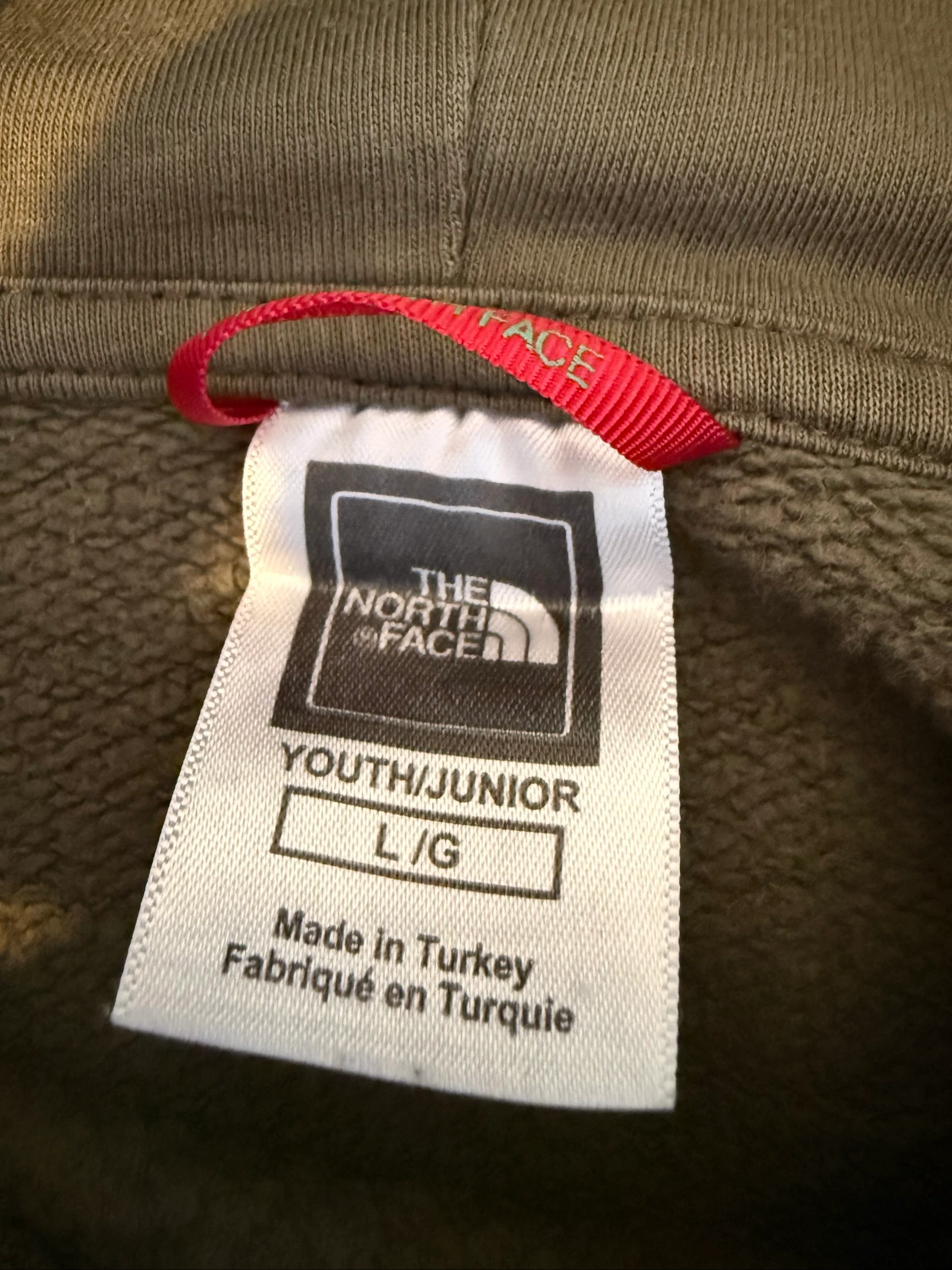 Sudadera The North Face junior L 11/12 años caqui negro con logo naranja – photo 6